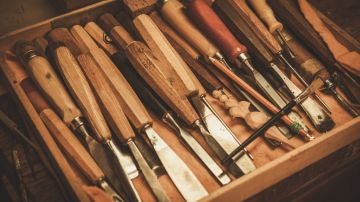 Diferentes herramientas para madera