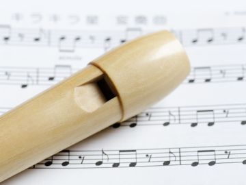 Flauta y partitura