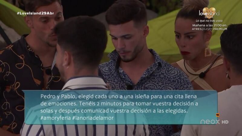 Pablo elige tener una cita con ‘La Cari’ y Pedro con Adele