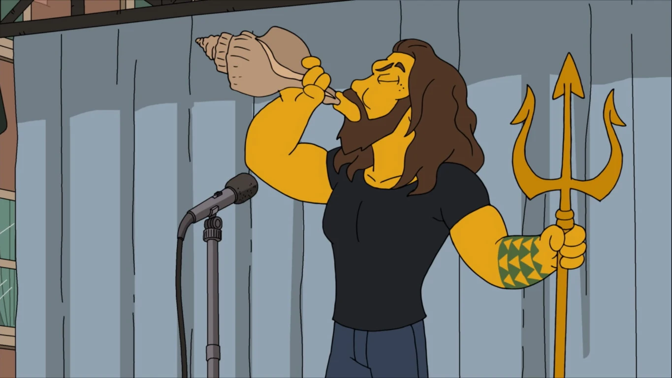 Jason Momoa se cuela en Los Simpson Los Simpson