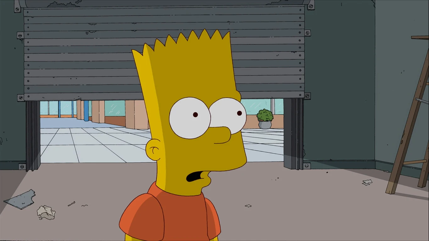 Bart, sorprendido Los Simpson
