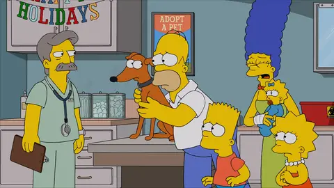 Problemas para el Pequeño Ayudante de Santa Los Simpson
