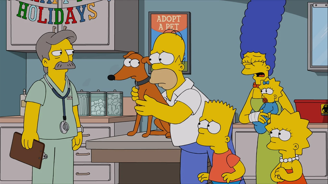 Problemas para el Pequeño Ayudante de Santa Los Simpson