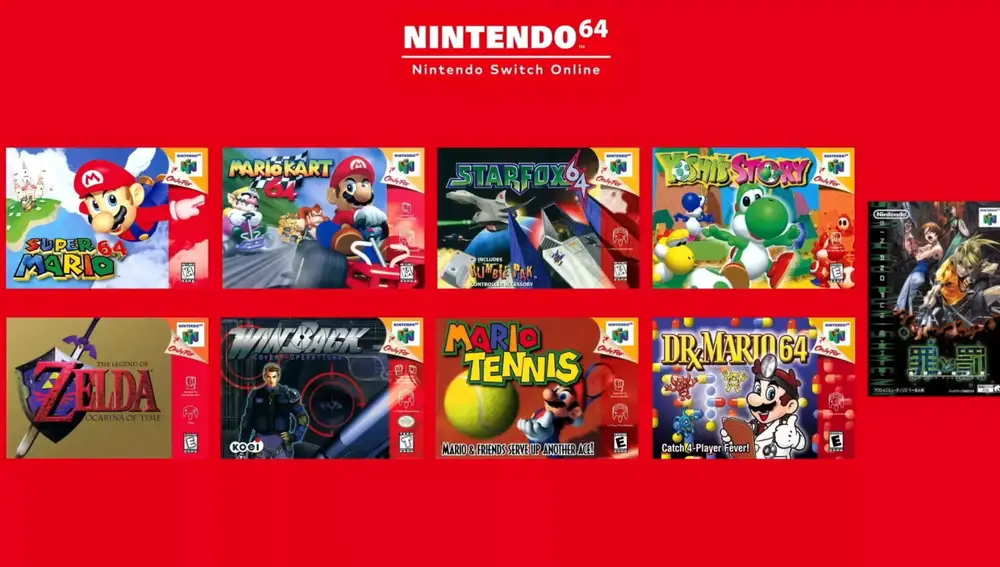 Juegos de Nintendo 64 en Switch Online