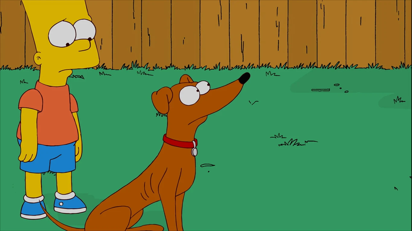 Santa se come la paloma de Bart Los Simpson