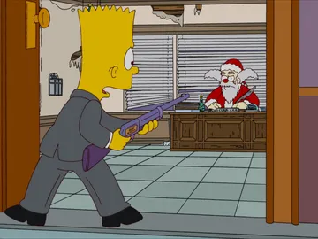Bart frente a Santa Claus Bart frente a Santa Claus