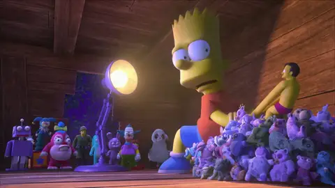 Los juguetes de Bart cobran vida y se vengan de él Los juguetes de Bart cobran vida y se vengan de él