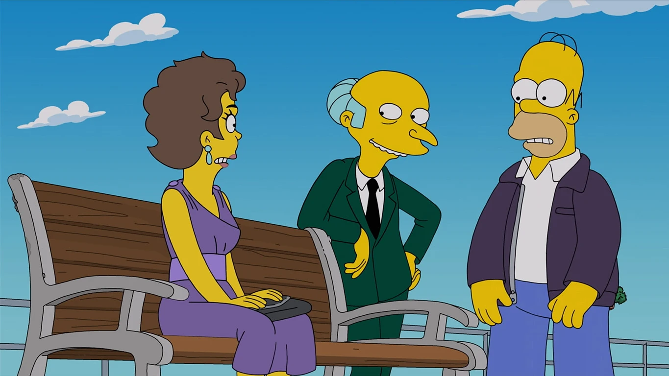 El sr. Burns y Homer Los Simpson