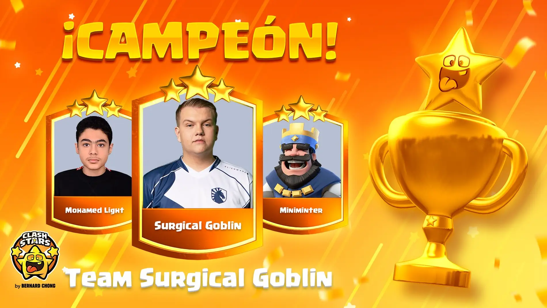 Team Surgical Goblin se proclama campeón de la Clash Stars