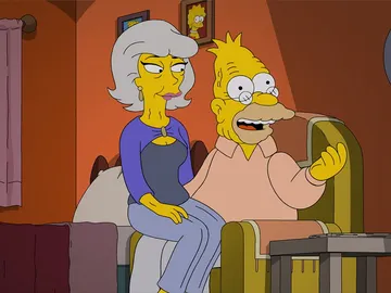 El abuelo Abe y su nueva novia El abuelo Abe y su nueva novia