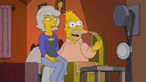 El abuelo Abe y su nueva novia Los Simpson