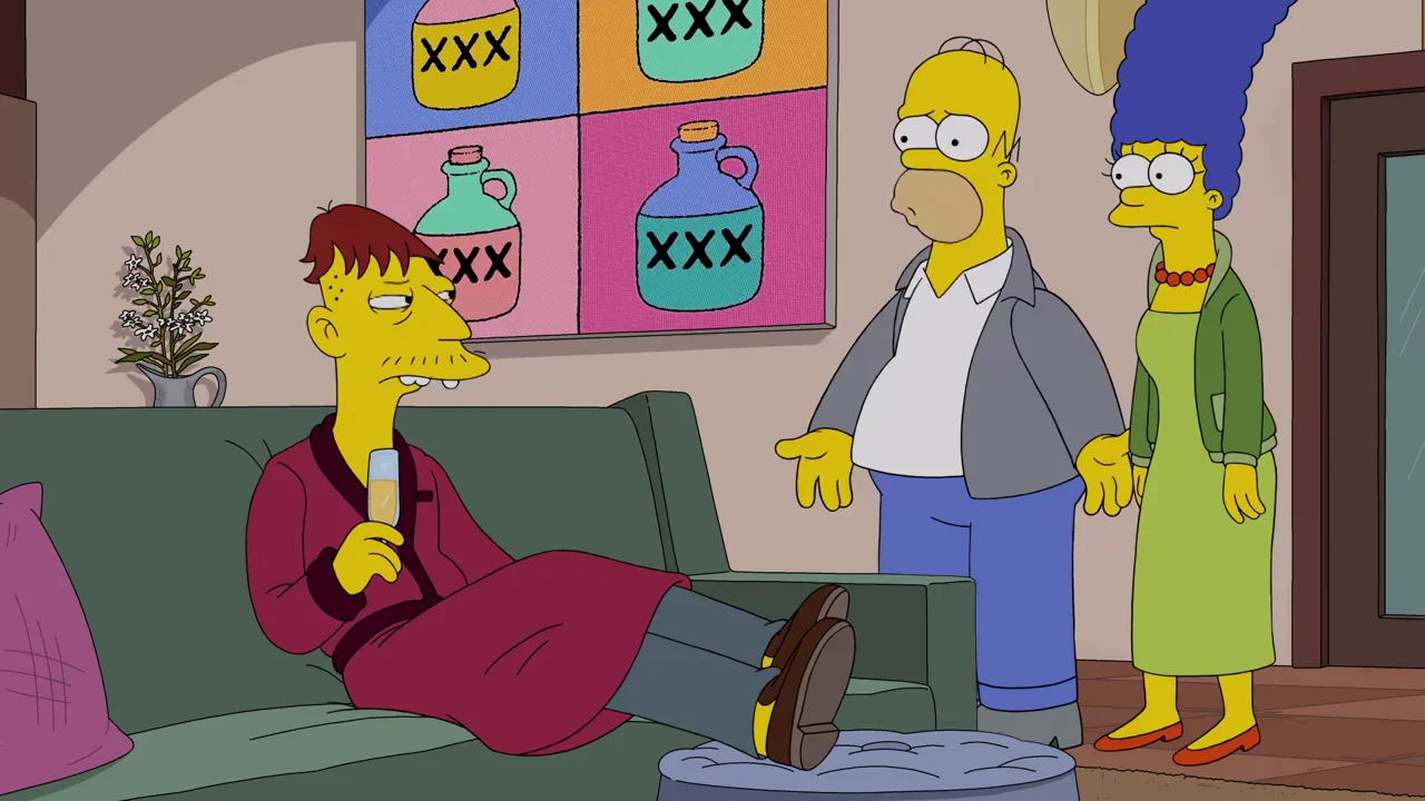 El nuevo Homer, una mejor persona gracias a Cletus Homer intenta devolver la paz al hogar de la familia Spuckler