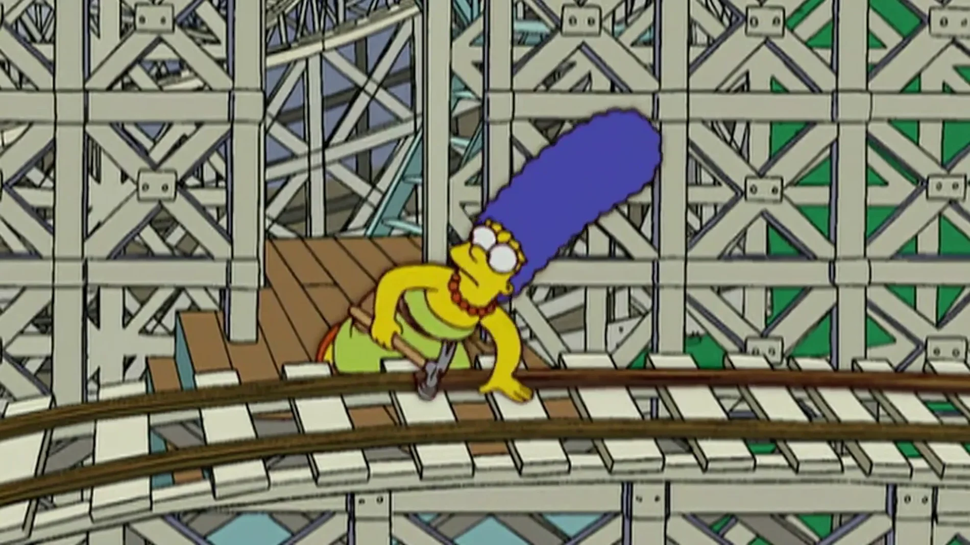 Marge vuelve a salvar a Homer y se descubre como la mejor carpintera de Spingfield