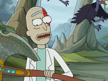 Rick y Morty como Kratos y Atreus Rick y Morty como Kratos y Atreus