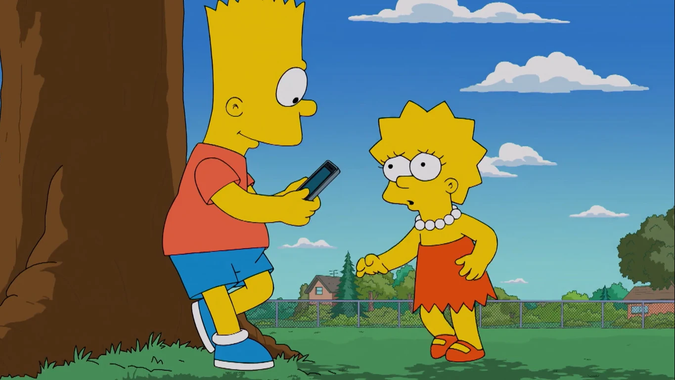 Lisa y Bart Los Simpson