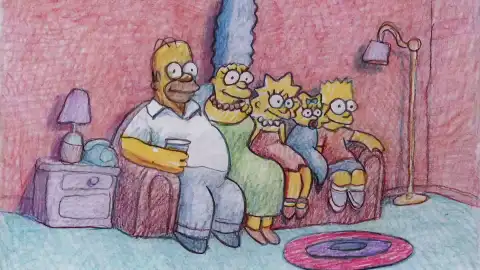 Springfield como nunca antes: Los Simpson cobran vida en un arcoíris de lápices de colores Springfield como nunca antes: Los Simpson cobran vida en un arcoíris de lápices de colores