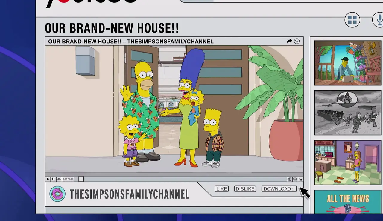 Los Simpson triunfan en YouTube: de familia de Springfield a estrellas de i