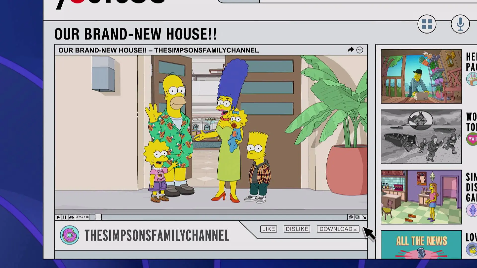 Los Simpson triunfan en YouTube: de familia de Springfield a estrellas de i