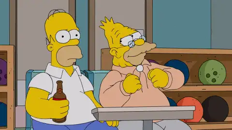 Homer y el abuelo Los Simpson