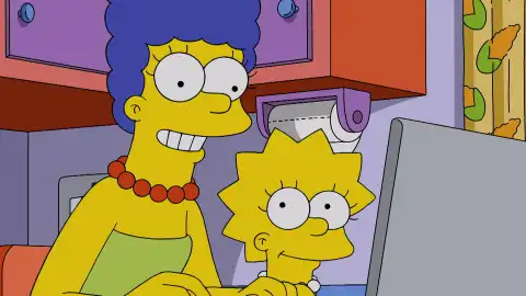 Marge y Lisa Los Simpson