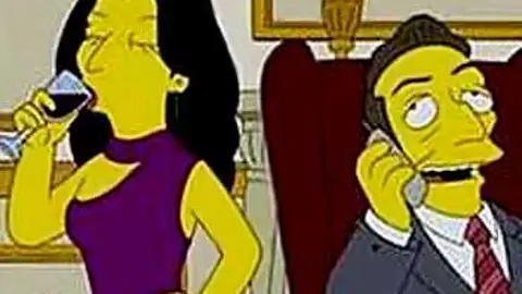 Los Sarkozy, con Bomba, nuevos en Los Simpsons Los Sarkozy, con Bomba, nuevos en Los Simpsons