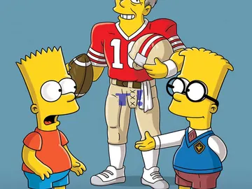 La aparición del ex jugador de fútbol americano, Joe Montana La aparición del ex jugador de fútbol americano, Joe Montana