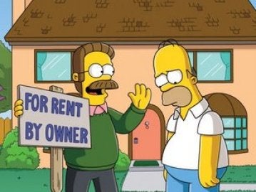 Flanders se convierte en el casero de Los Simpson