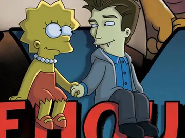 Robert Pattinson de Halloween en 'Los Simpson' Robert Pattinson de Halloween en 'Los Simpson'