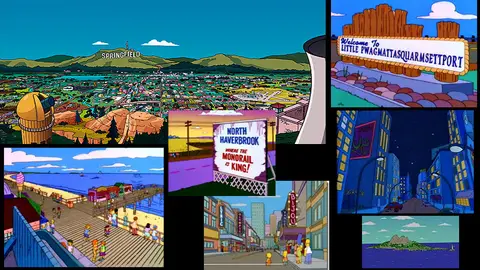 Lugares ficticios en Los Simpson Lugares ficticios en Los Simpson