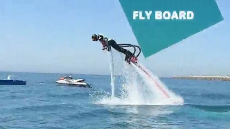Prepárate para soltar adrenalina con el 'Fly board' 