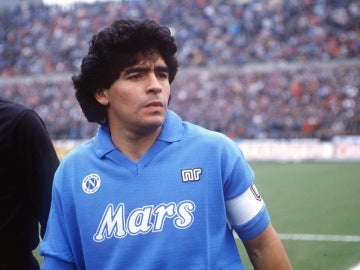 Diego Armando Maradona en el Napoles