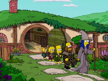 Los Simpson hacen su versión de Hobbit Los Simpson hacen su versión de Hobbit