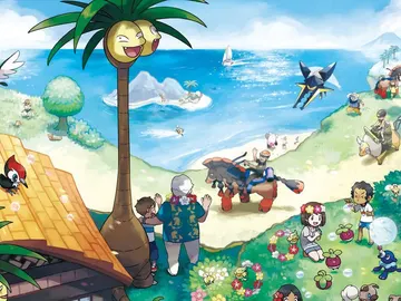 Artwork oficial de Pokémon Sol y Luna Artwork oficial de Pokémon Sol y Luna
