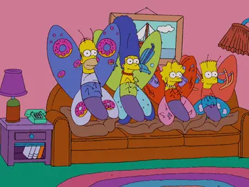 Los Simpson se convierten en mariposas Los Simpson se convierten en mariposas