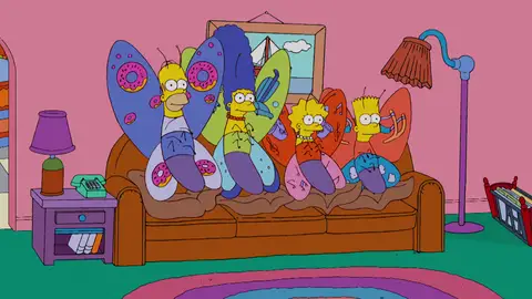 Los Simpson se convierten en mariposas Los Simpson se convierten en mariposas
