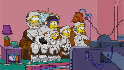 Los SImpson se convierten en astronautas Los SImpson se convierten en astronautas