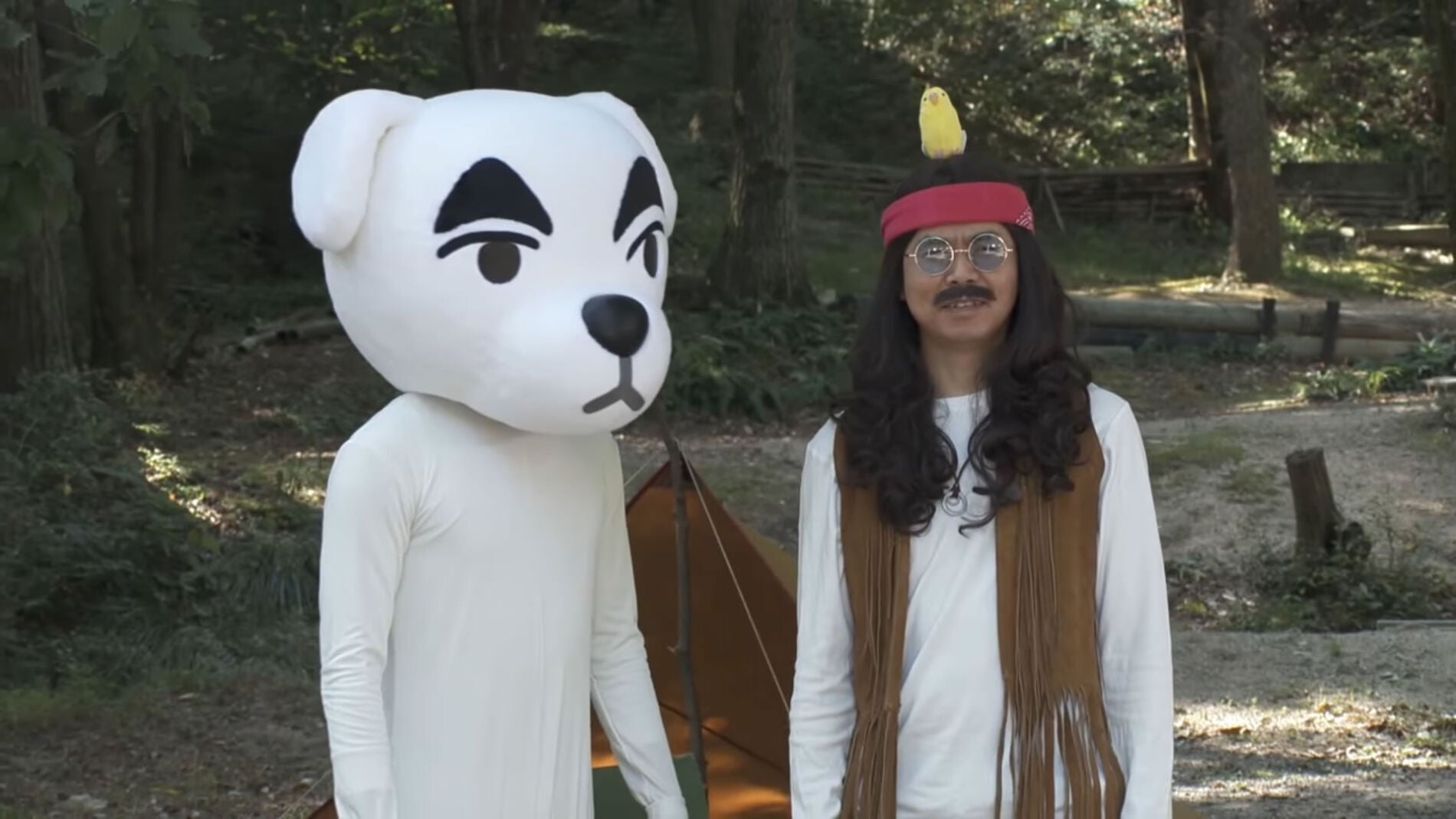 Totakeke y presentador de Animal Crossing