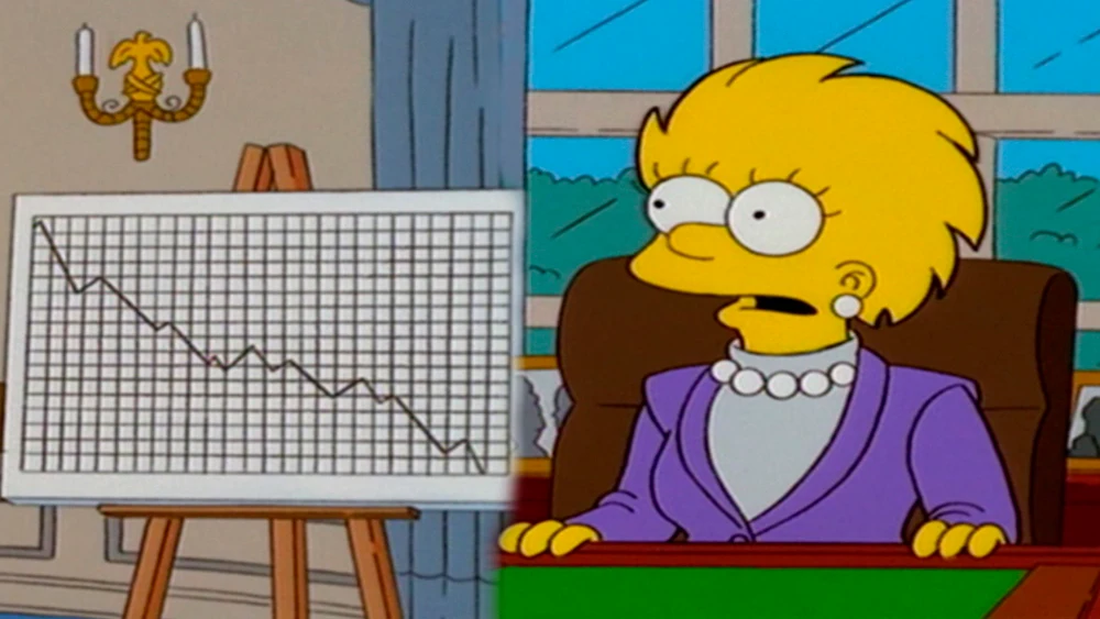 Un país arruinado, la herencia que deja Donald Trump a Lisa Simpson en la presidencia de Estados Unidos Un país arruinado, la herencia que deja Donald Trump a Lisa Simpson en la presidencia de Estados Unidos