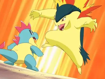 Croconaw y Typhlosion Croconaw y Typhlosion