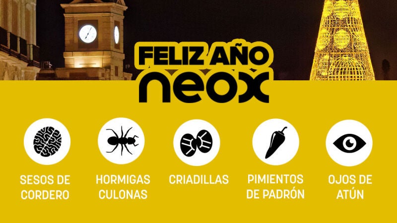 ¿Qué te gustaría ver comer a los presentadores de 'Feliz Año Neox' en lugar de uvas?