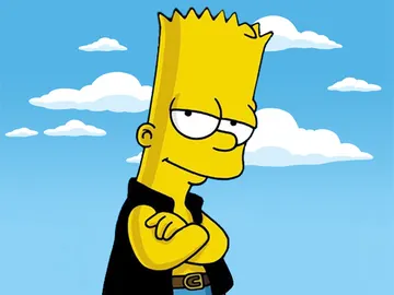 Bart Simpson escribe un especial mensaje sobre 'Velvet' en su pizarra Bart Simpson escribe un especial mensaje sobre 'Velvet' en su pizarra