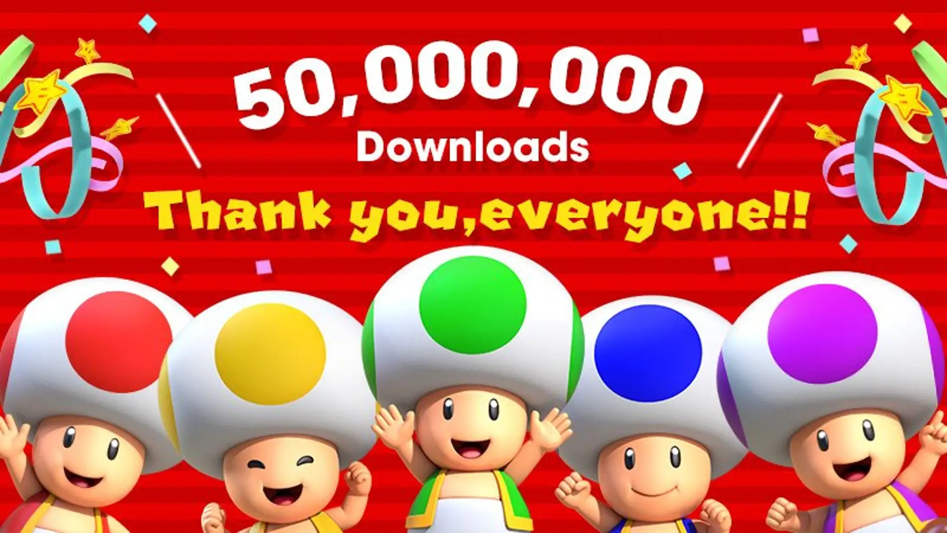 Celebración de los 50 millones de descargas