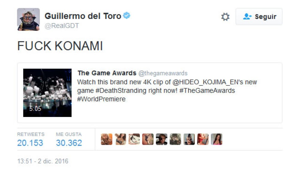 Mensaje de Guillermo del Toro