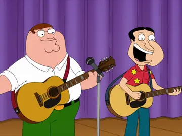 Frame 73.980209 de: Peter y Quagmire se hacen famosos tocando y cantando a dúo Frame 73.980209 de: Peter y Quagmire se hacen famosos tocando y cantando a dúo