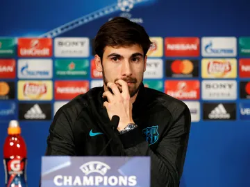 André Gomes, en rueda de prensa André Gomes, en rueda de prensa