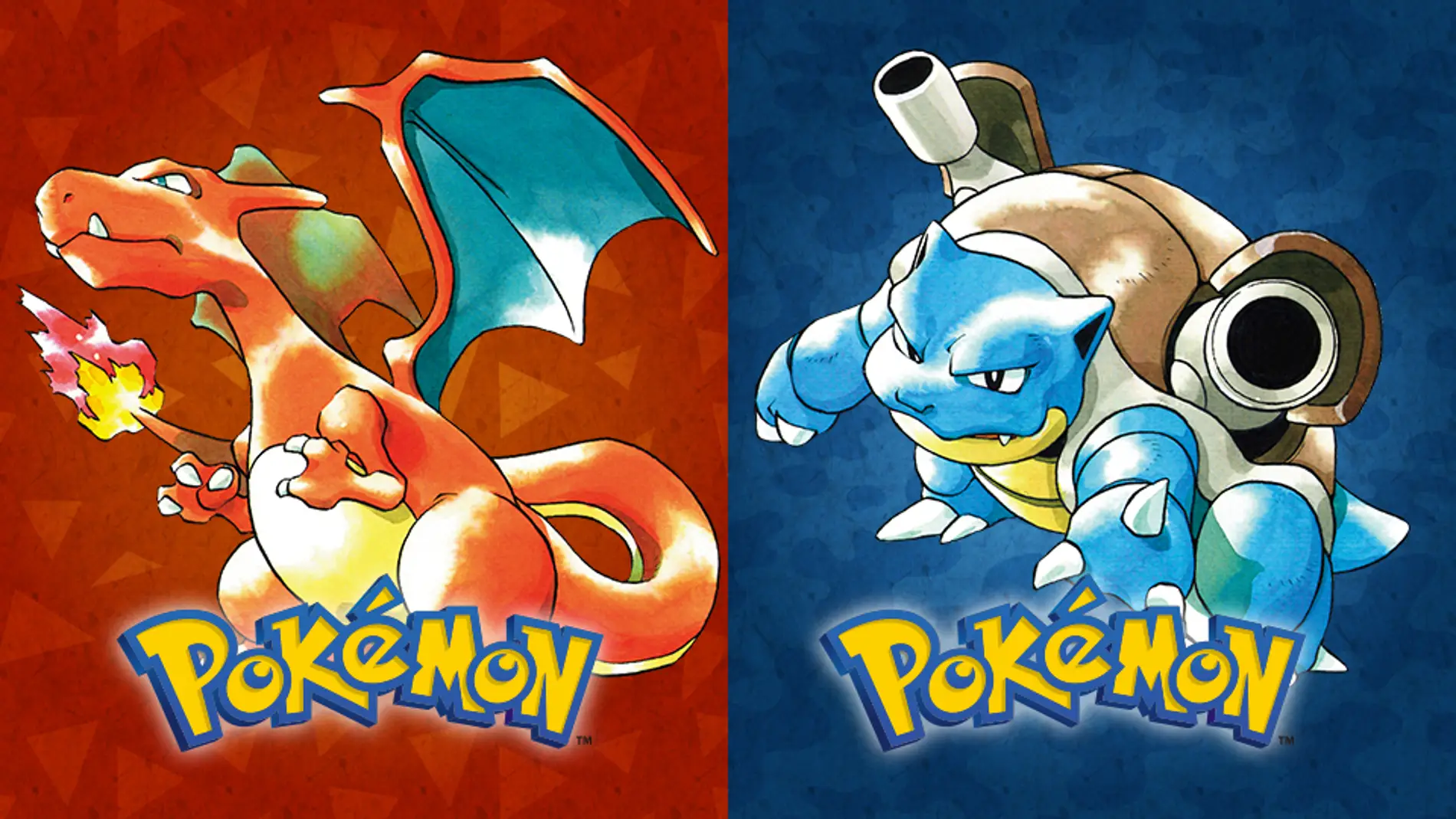 Charizard y Blastoise, Pokémon protagonistas de los primeros juegos