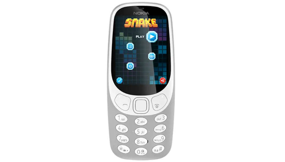 Nokia 3310 con el juego de la serpiente