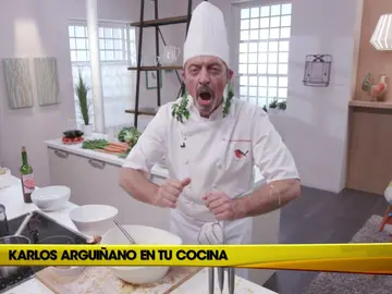 Karlos Arguiñano hace un bizcocho borracho Karlos Arguiñano hace un bizcocho borracho