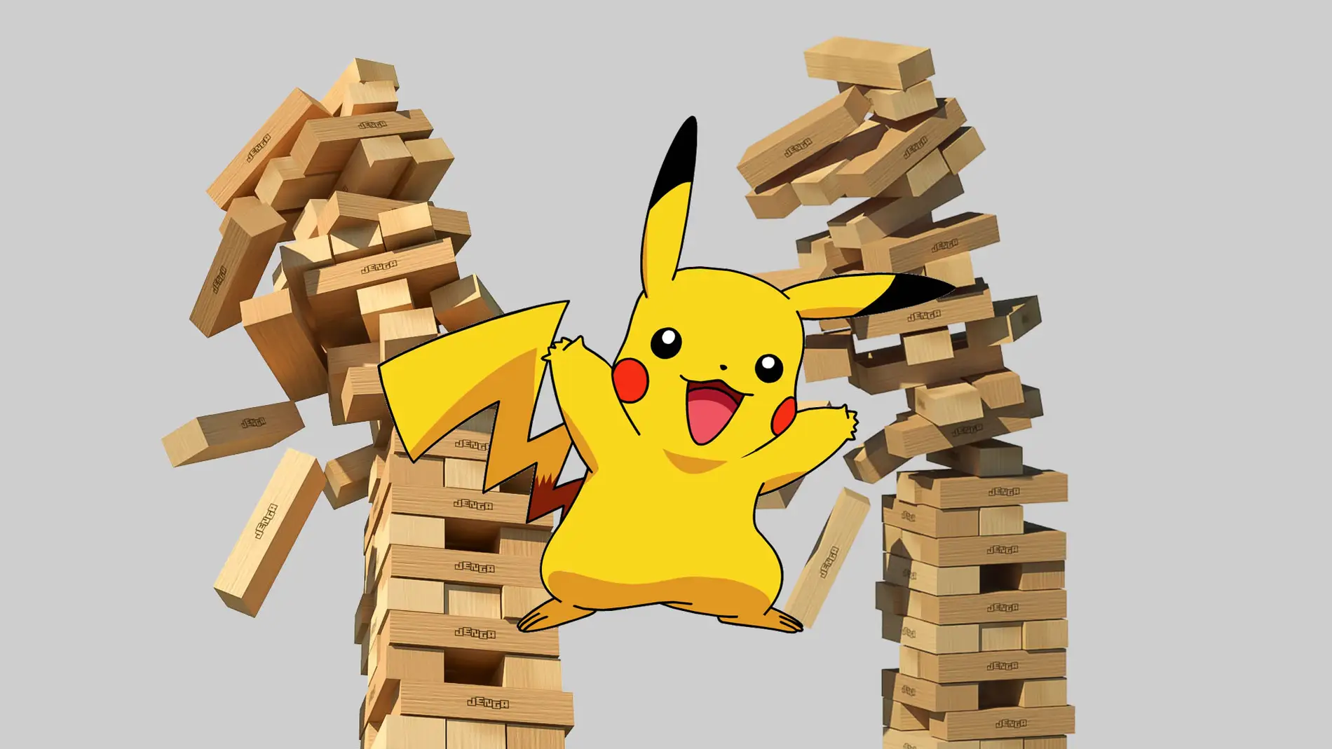 Pikachu y Jenga