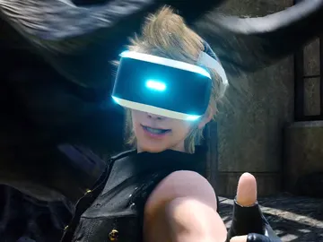 Prompto con las gafas de VR Prompto con las gafas de VR